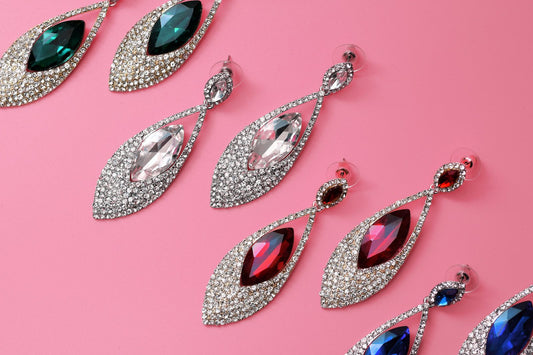 pair of silver earring lot