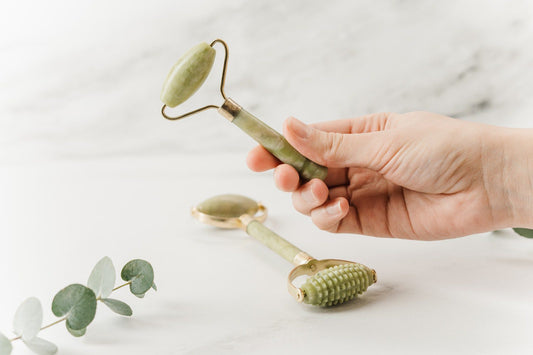 Person Holding Jade Roller